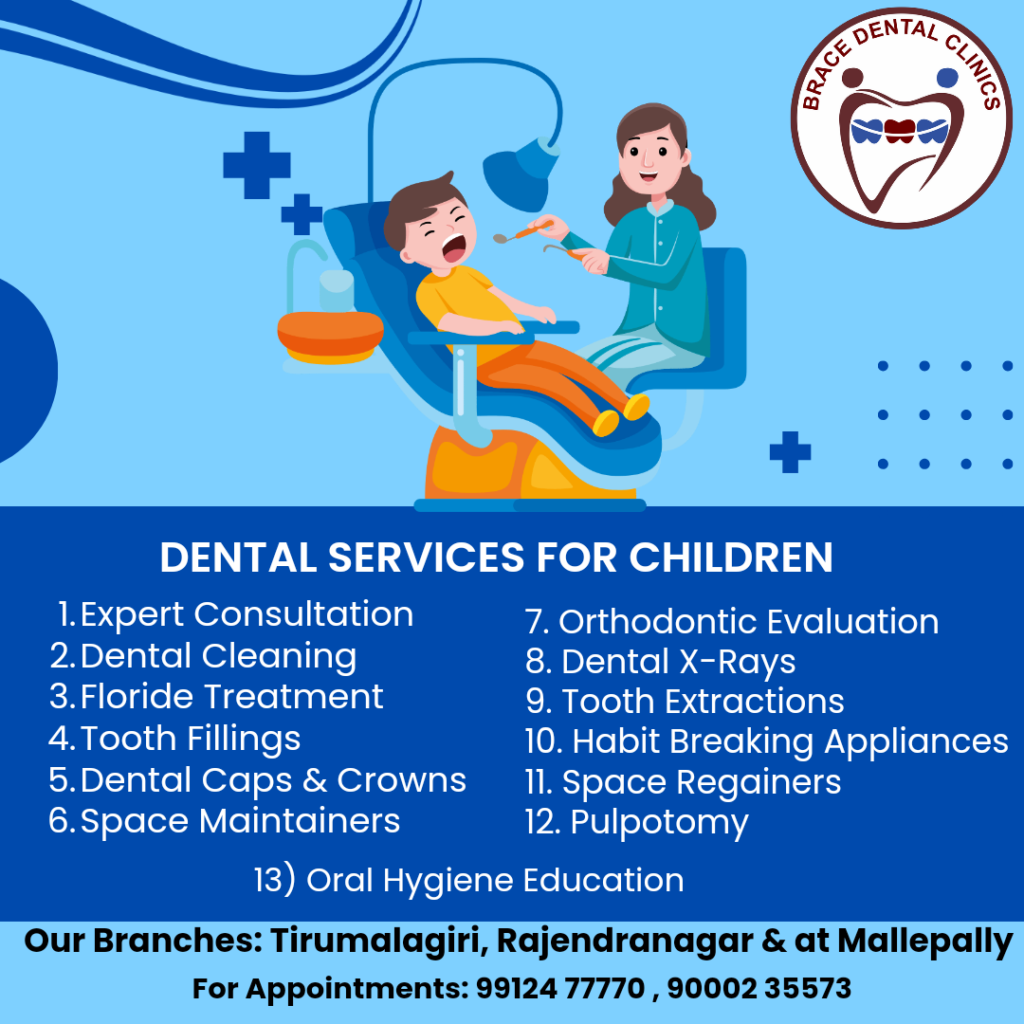 my child has tooth pain , brace dental clinic