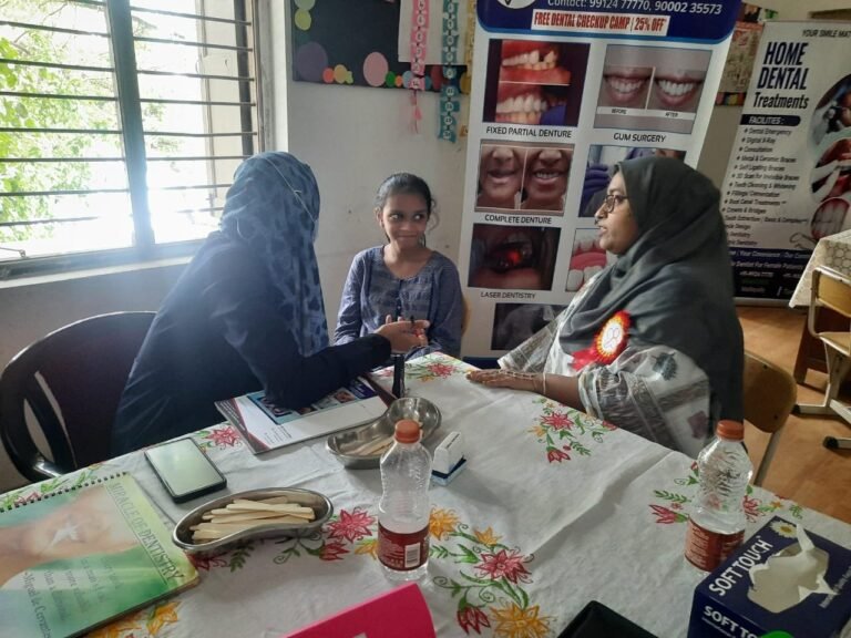 Free Dental Camp @ Trident International School , Brace Dental School