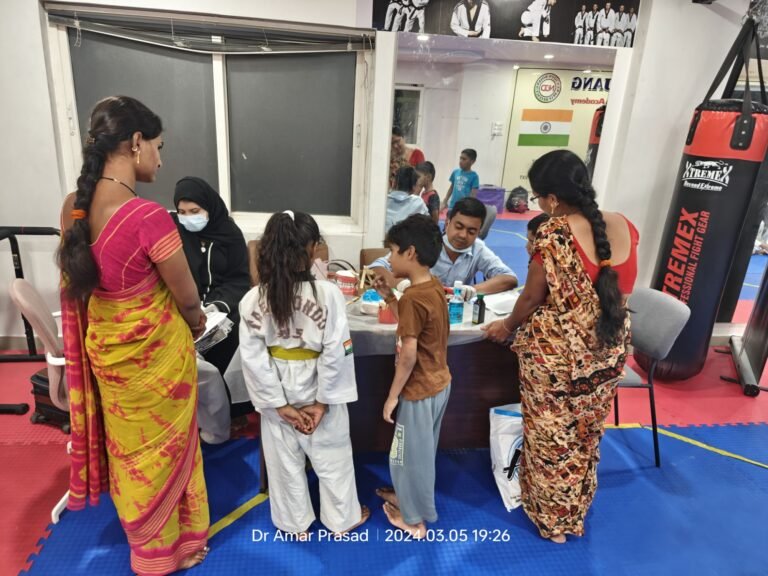 Dr G Amar Prasad at Free Dental Camp